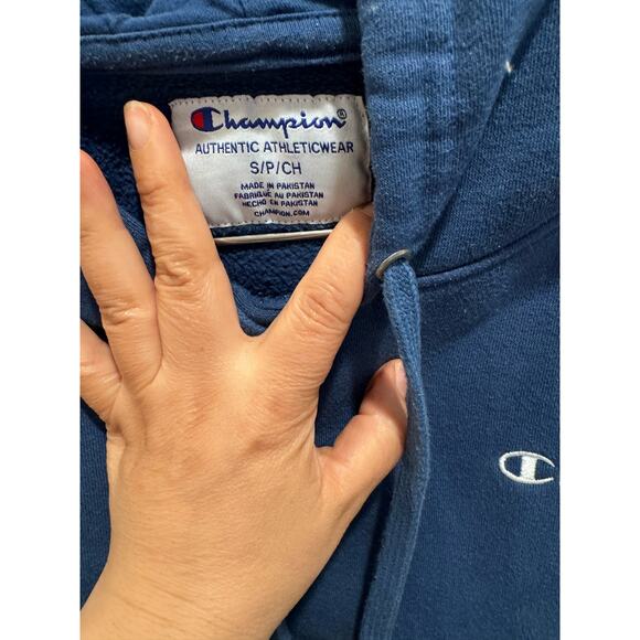 Champion Authentic Athleticwear Hoodie‎ in Blue, Size Small - Picture 3 of 5